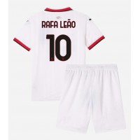 Fotballdrakt Barn AC Milan Rafael Leao #10 Bortedraktsett 2024-25 Kortermet (+ Korte bukser)